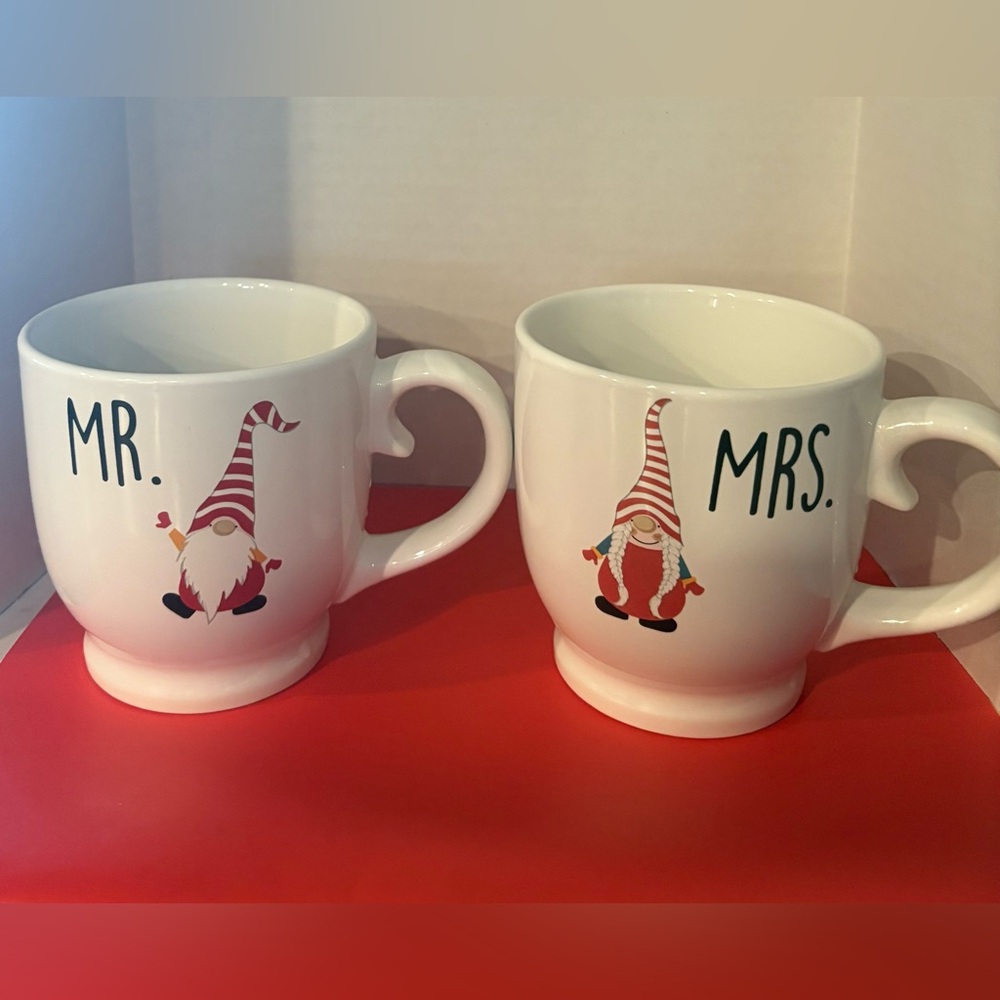 Christmas Mr. and Mrs. Gnome Mug Set by Belle Maison